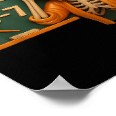 Haunted Halloween Skeleton Haunted Six Seven Numbe ポスター (角)