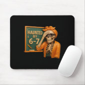 Haunted Halloween Skeleton Haunted Six Seven Numbe マウスパッド (マウス)