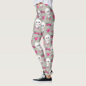 Haunted Heart: Voodoo Doll & Hearts Leggings レギンス (左)