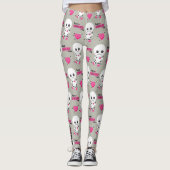 Haunted Heart: Voodoo Doll & Hearts Leggings レギンス (正面)
