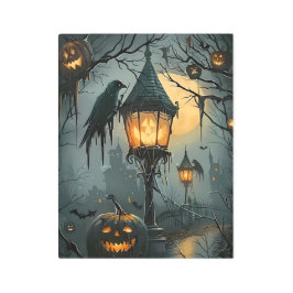 Haunted Hollow – Halloween Night メタルプリント