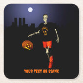 Haunted Hoops スクエアペーパーコースター (正面)