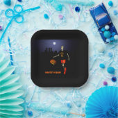 Haunted Hoops ペーパープレート (パーティー)