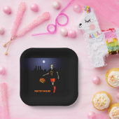 Haunted Hoops ペーパープレート (パーティー)