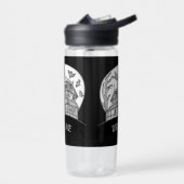 Haunted House and Bats Halloween  ウォーターボトル (左面)