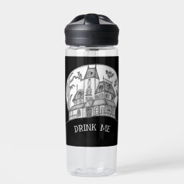 Haunted House and Bats Halloween  ウォーターボトル