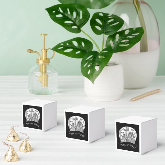 Haunted House and Bats Halloween  フェイバーボックス (複数)