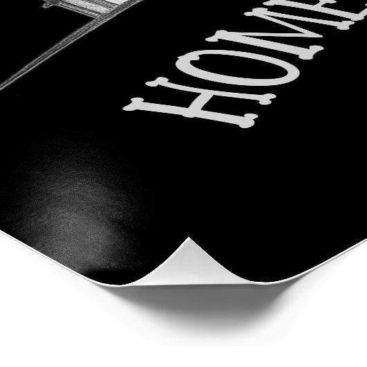 Haunted House and Bats Halloween ポスター (コーナー)