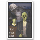 Haunted House Asylum Halloween シール (正面)