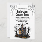Haunted House Costume Halloween Party Invitation   招待状 (正面)