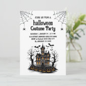 Haunted House Costume Halloween Party Invitation   招待状 (スタンド正面)