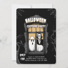 Haunted House Costume Party Invitation 招待状