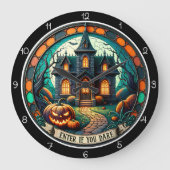 Haunted House Enter If You Dare ラージ壁時計 (正面)
