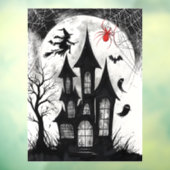 Haunted House Halloween ウィンドウサイン (シート3)