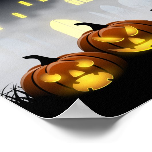 Haunted House Halloween ポスター (角)