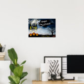 Haunted House Halloween ポスター (ホームオフィス)