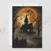Haunted House Halloween Invitation (裏面)