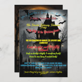 Haunted House Halloween Invitation (正面/裏面)