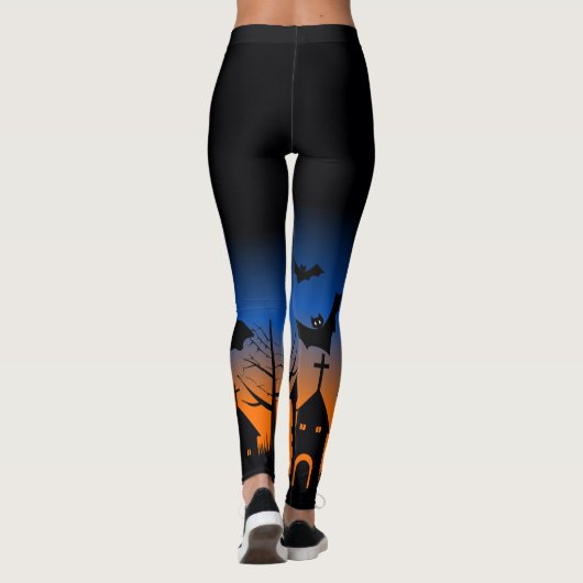 Haunted House Halloween Leggings レギンス (裏面)