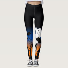 Haunted House Halloween Leggings レギンス