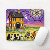 Haunted House Halloween Mousepad マウスパッド (マウス)