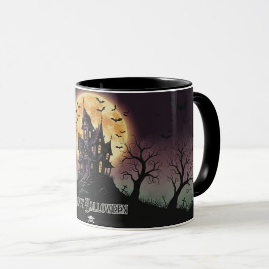 Haunted House Halloween Mug マグカップ (正面右)