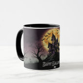 Haunted House Halloween Mug マグカップ (正面左)
