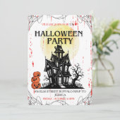 Haunted House Halloween Party Invitation! 招待状 (スタンド正面)