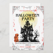 Haunted House Halloween Party Invitation! 招待状 (正面/裏面)