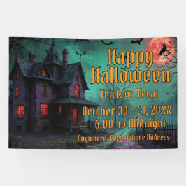 Haunted House Themed Banner 横断幕