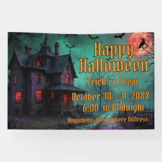 Haunted House Themed Banner 横断幕