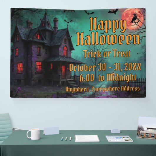 Haunted House Themed Banner 横断幕 (トレードショー)