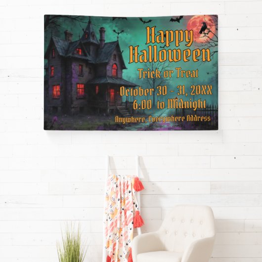 Haunted House Themed Banner 横断幕 (インサイチュ)