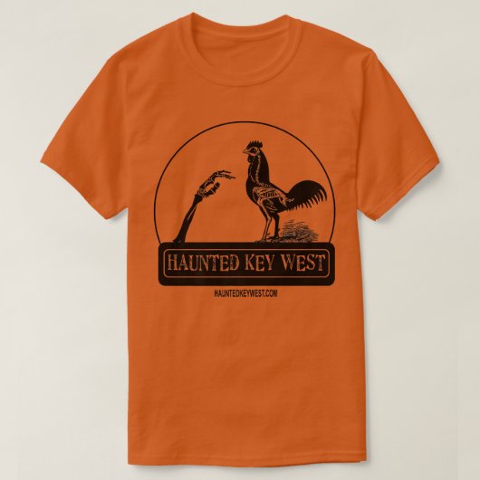 Haunted Key West Zombie Rooster  Tシャツ (デザイン正面)