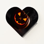 Haunted Luxury Halloween Spiral Notebook ノートブック (裏面)