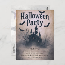 Haunted Manor Halloween Party Invitation 