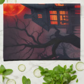 Haunted Mansion Halloween Kitchen Towel キッチンタオル (折り畳み)