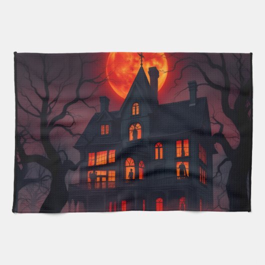 Haunted Mansion Halloween Kitchen Towel キッチンタオル (横)