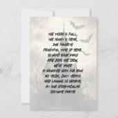 Haunted Mansion Halloween Party 招待状 (裏面)