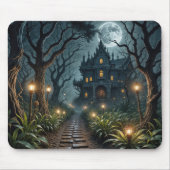 Haunted Mansion In Moonlight マウスパッド (正面)