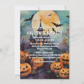 Haunted Mansion Jack O’Lanterns Halloween Party 招待状 (正面)