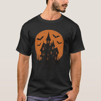 Haunted Moon Halloween T-Shirt Tシャツ