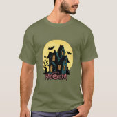 Haunted Moonlight Halloween T-Shirt Tシャツ (正面)