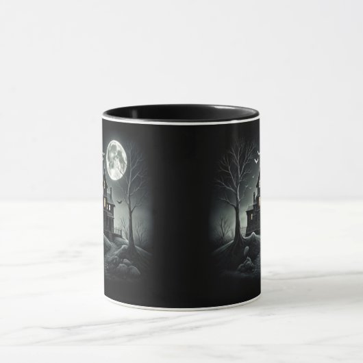 HAUNTED NIGHT Black Mug マグカップ (中央)