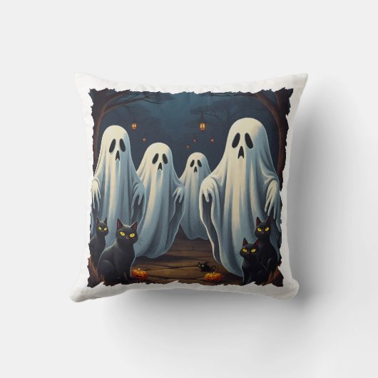 Haunted Night Illustration クッション (裏面)