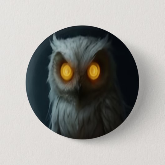 Haunted Owl Button 缶バッジ (正面)