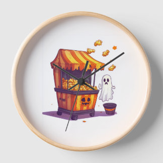 Haunted Popcorn Stand 壁時計