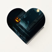 Haunted Pumpkin Doorway Halloween Notebook ノートブック (裏面)