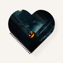 Haunted Pumpkin Doorway Halloween Notebook ノートブック