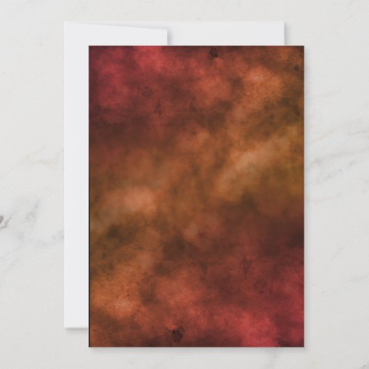 Haunted Pumpkin House Halloween 招待状 (裏面)